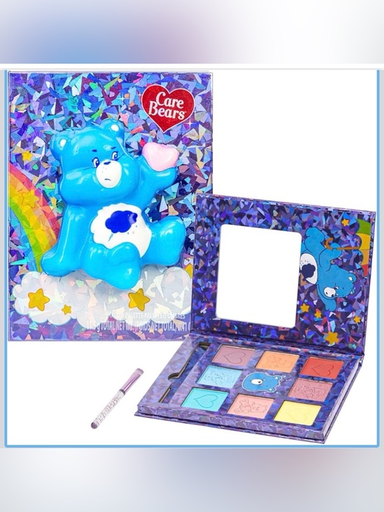 Care Bears Other - Care Bears Grumpy Bear Rainbow Eyeshadow Palette with Mirror and Brush